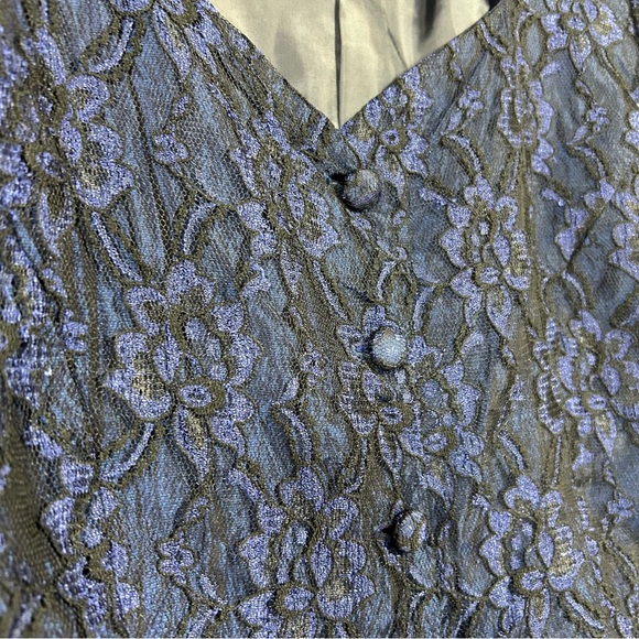 Retro Sweetheart Lace Whimsigoth Witchy Rockabilly Textured Steampunk Blazer - Picture 3 of 5